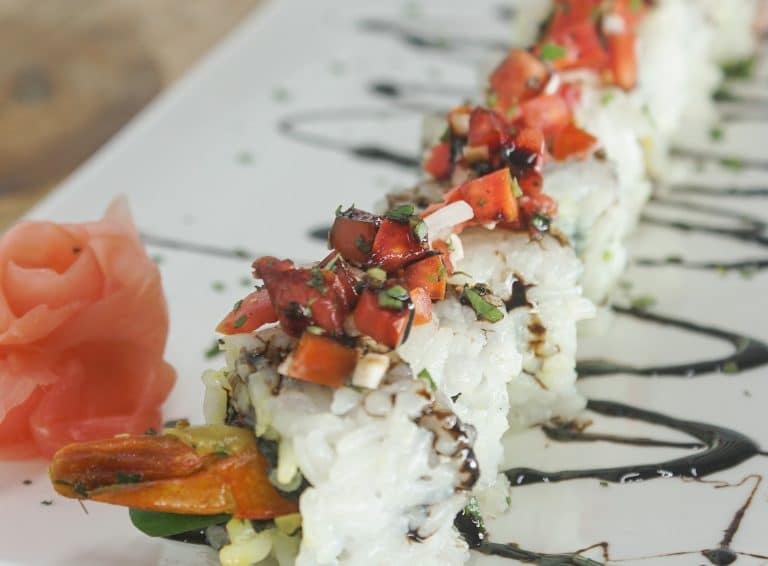 curry shrimp sushi
