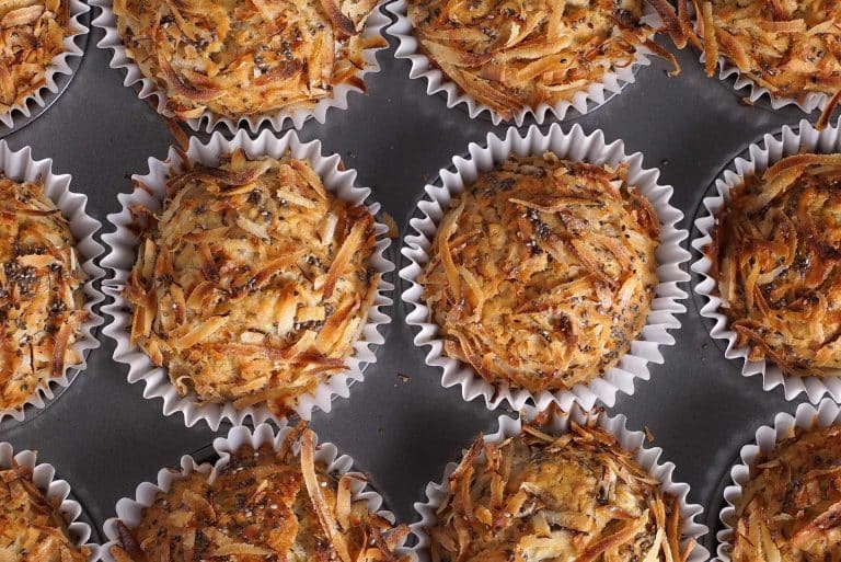 banana coconut muffins