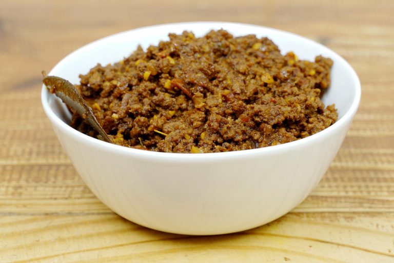 stewed minced beef