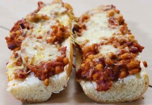 ham & baked beans melt