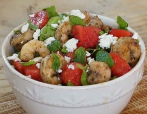 Jerk Shrimp And Watermelon Salad