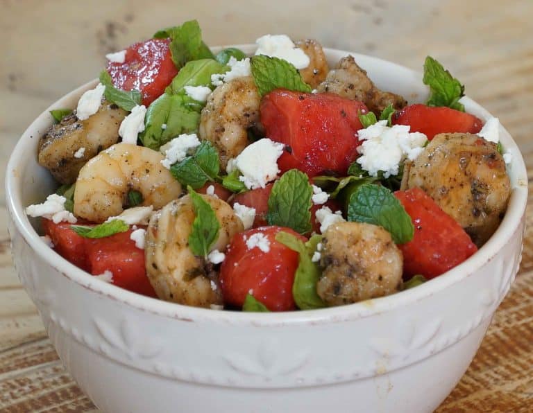 Jerk Shrimp And Watermelon Salad