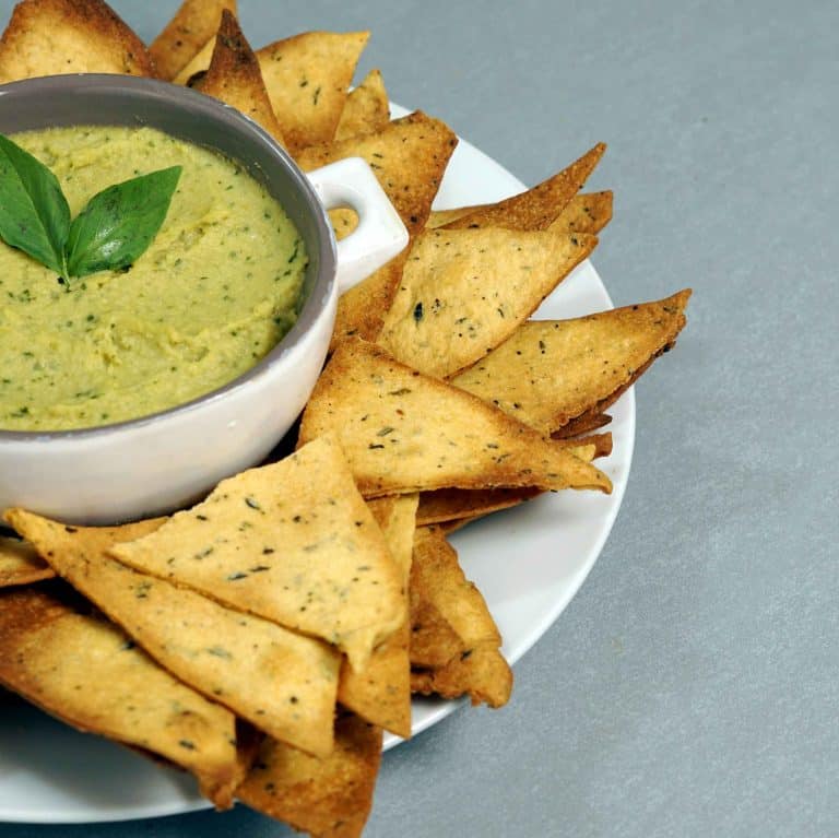 homemade pita chips