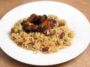 easy rice and peas