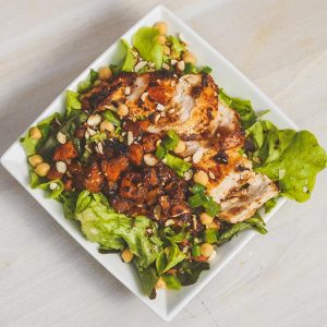 Roasted Pumpkin & Chicken Salad