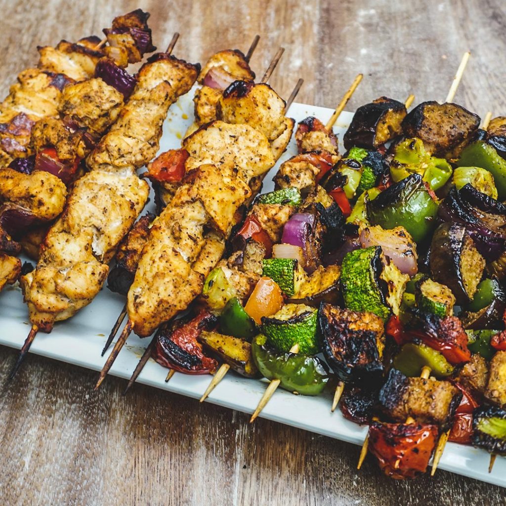 Chicken Veggie Skewers Perfect Backyard Lime Recipe