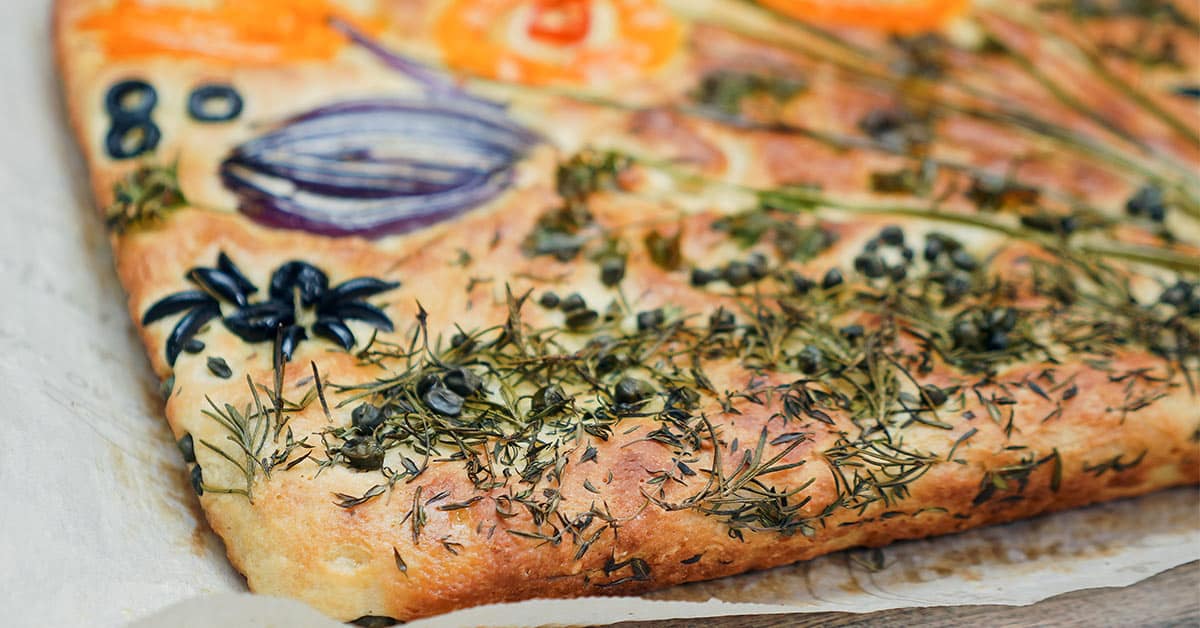 Garden Focaccia Recipe - Bread Art | One In The Oven