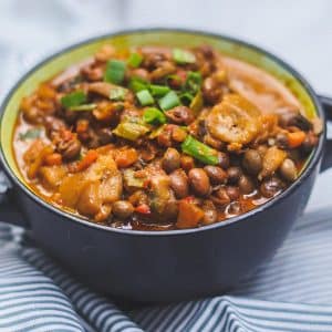 green fig & pigeon peas stew