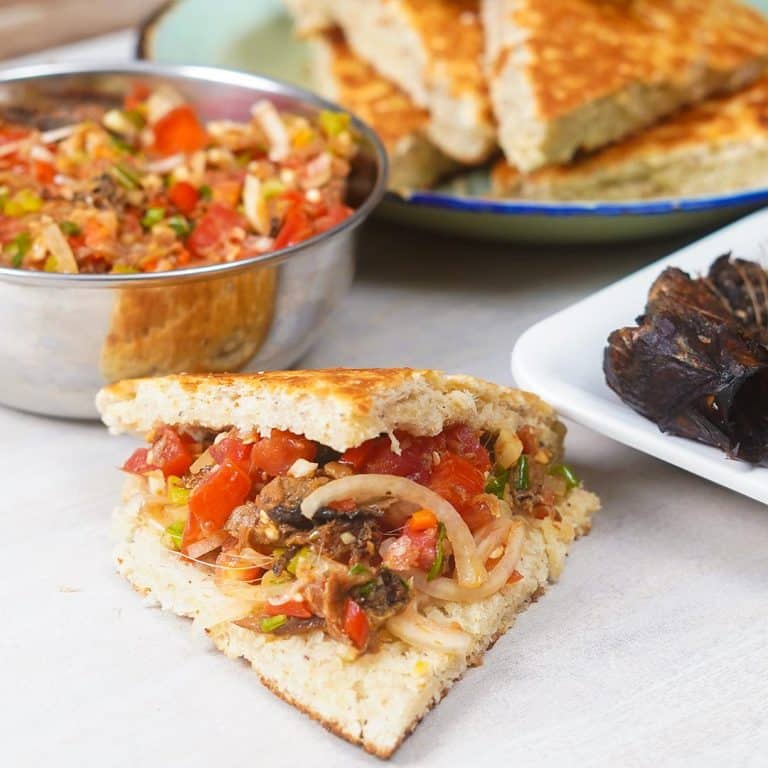 smoked herring & coconut bake