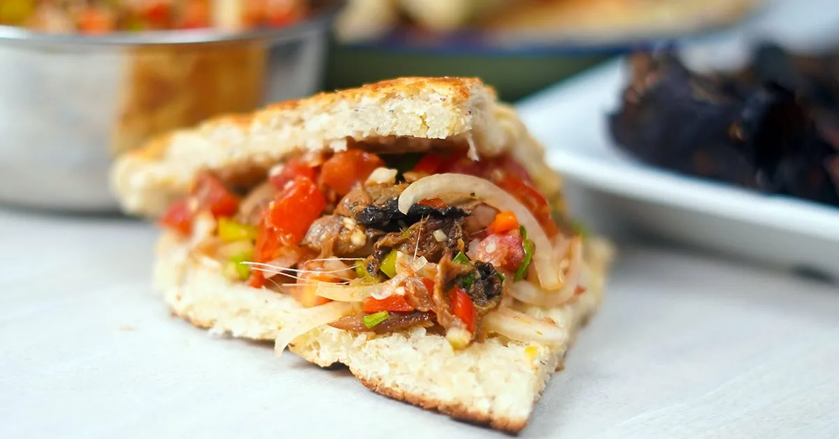 Smoked Herring & Coconut Bake - A Trini Breakfast Staple