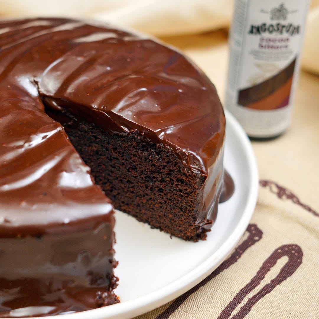 Chocolate Stout Cake With Chocolate Ganache